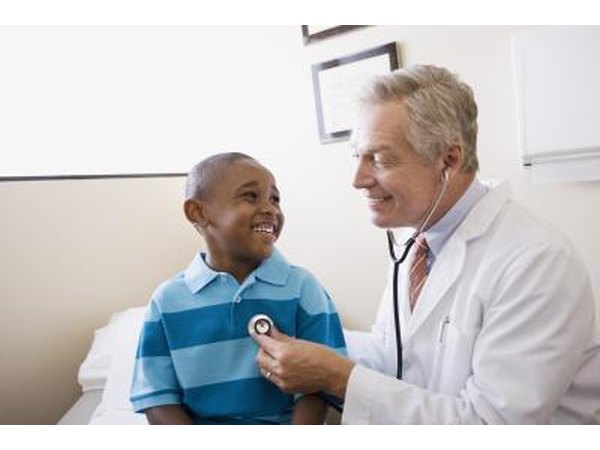 child with doctor