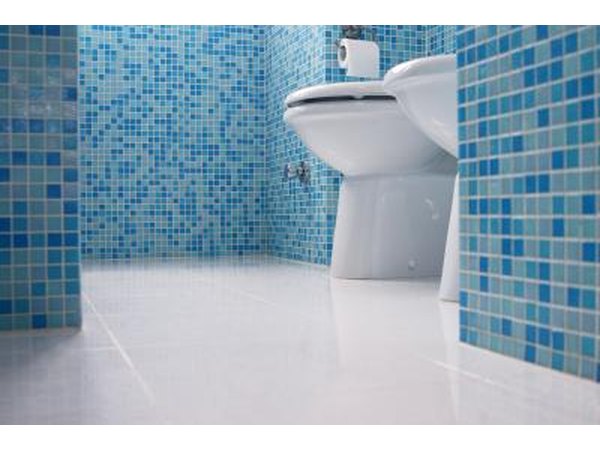 Ceramic is preferred in high-moisture-areas like bathrooms and kitchens.