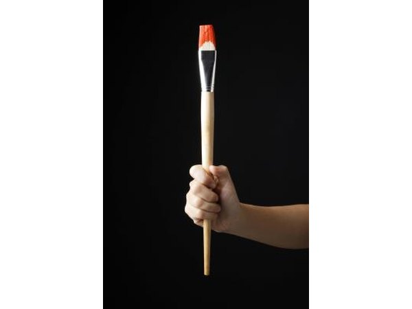 Long-handled brushes allow you to see your work better.