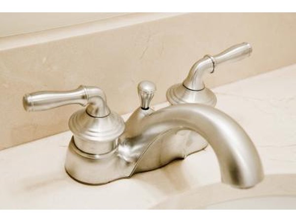 faucet in bathroom