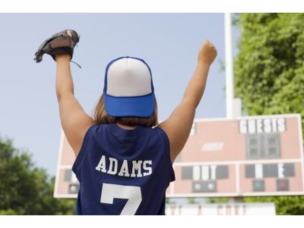 A regulation games lasts seven innings, with each team getting one chance at bat per inning.