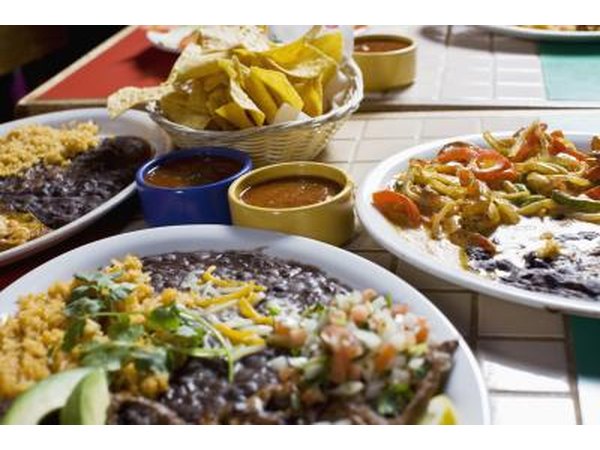 Variety of Mexican dishes