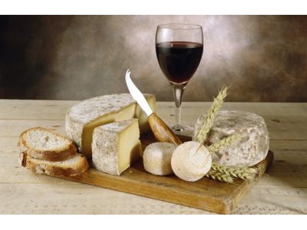 Wine and cheese.