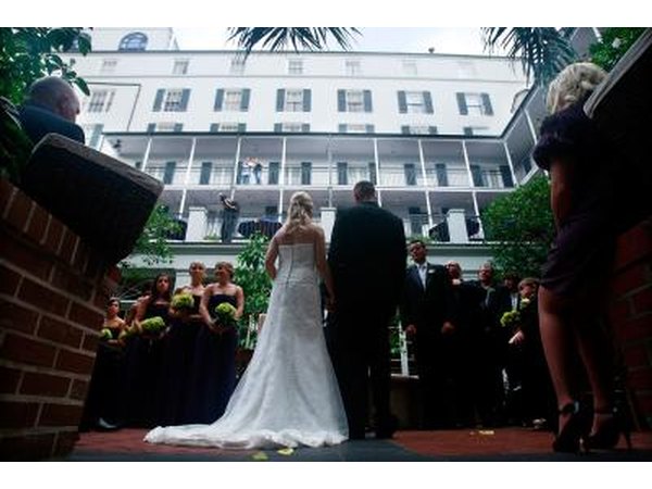 Couple in wedding
