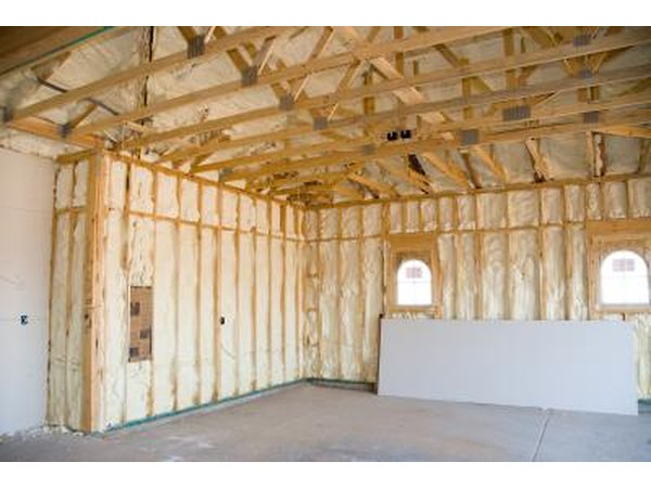 Home with spray foam insulation