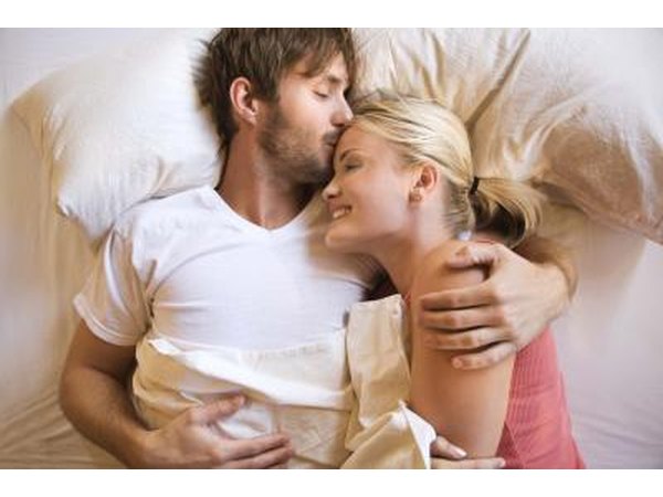 During your reception, make it a point to make eye contact with him, touch him gently when you pass and let him know that you are looking forward to being alone with him.