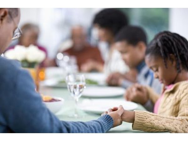 Allow your children to write and deliver the Christmas dinner blessing.