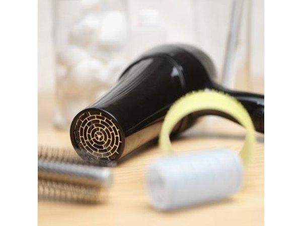 Dry the area with a hair dryer set on the lowest setting.
