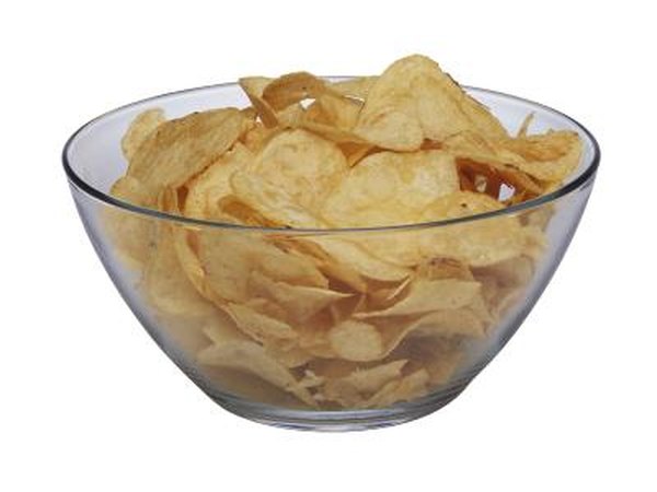 Bowl of potato chips
