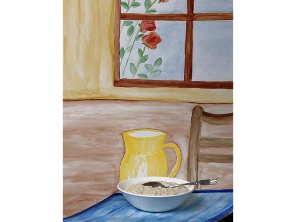 Trompe l'oeil is a faux finish of an object that tricks the eye.