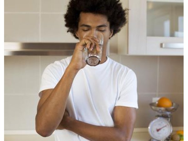drinking warm water