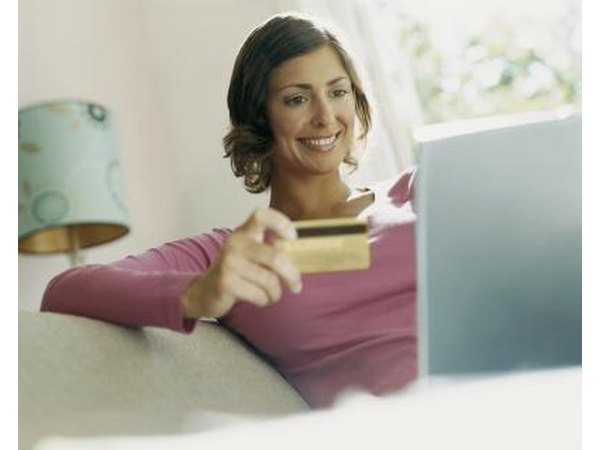Woman making hotel reservation online