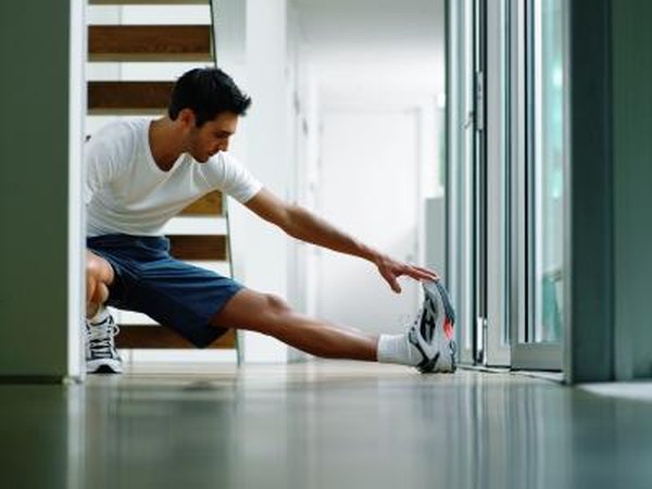Man stretching