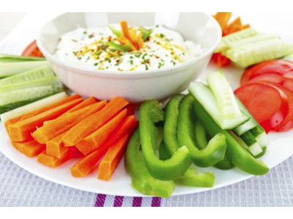 veggie sticks with ranch dip is one appetizer idea
