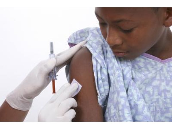 A sick child shouldn't be vaccinated.