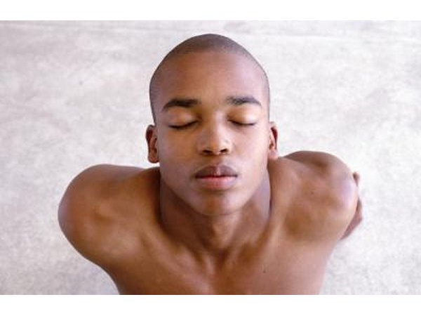 Man breathing