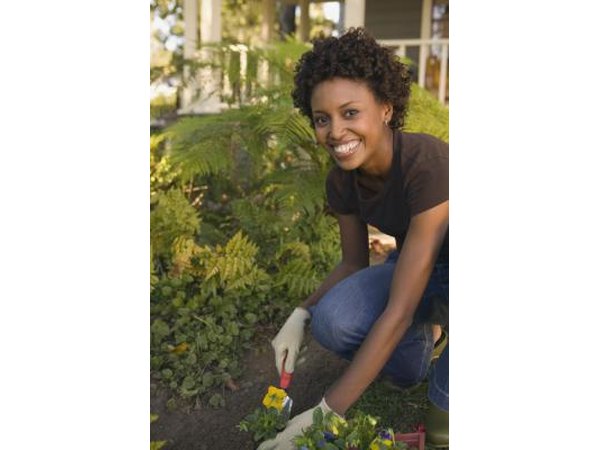 Woman gardening