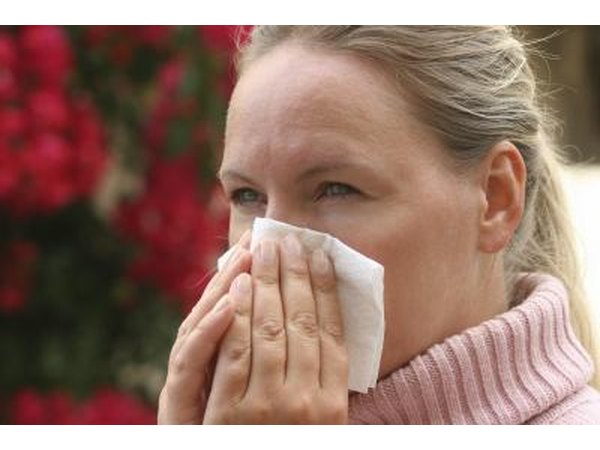woman with sinus infection