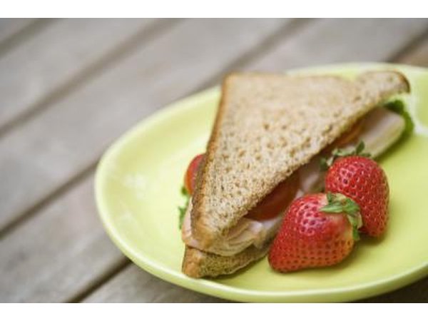 Lowfat meal-turkey sandwich.