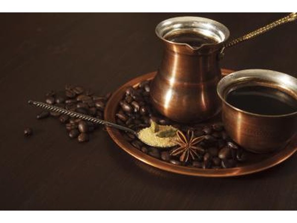 A Copper coffee set
