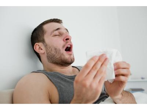 Sneezing can spread colds.