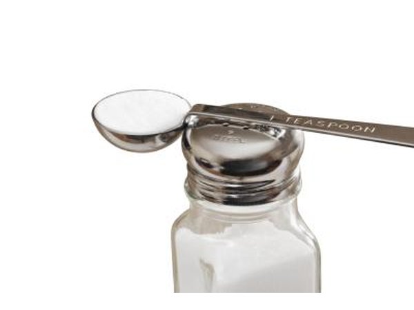 add salt to liquid dish soap to create a cleaning cream