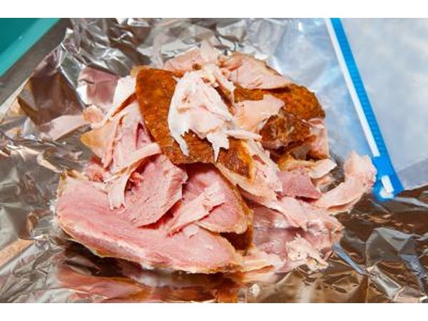 Wrap the cooked pork in foil to let the meat rest