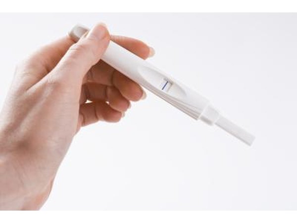 Negative pregnancy test.