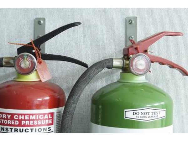 Most fire extinguishers are made of steel or some other type of metal.