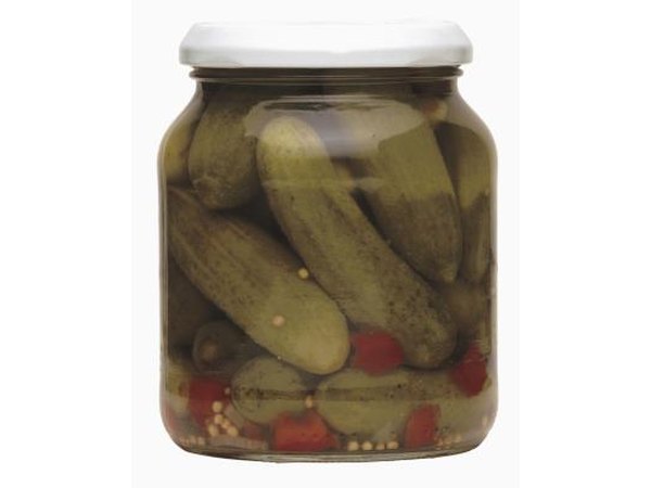 A jar of pickles usually contains benzoic acid.