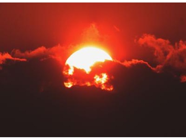 Glowing sunset