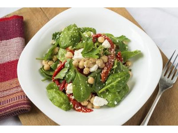 Chickpeas in salad
