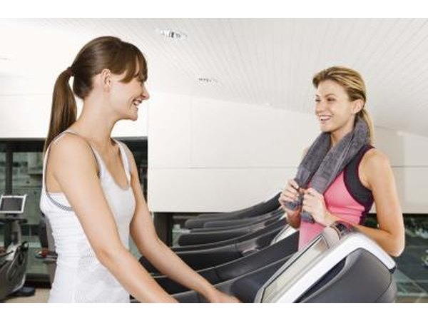 woman on treadmill