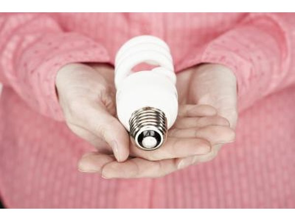 Fluorescent light bulb.