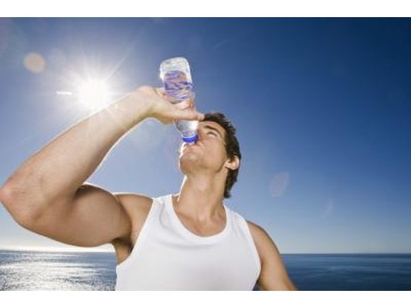 Man drinking water