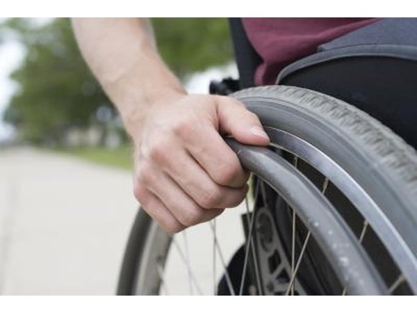 Person in a wheelchair.