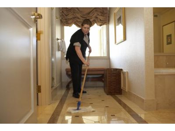 Cleaning lady.