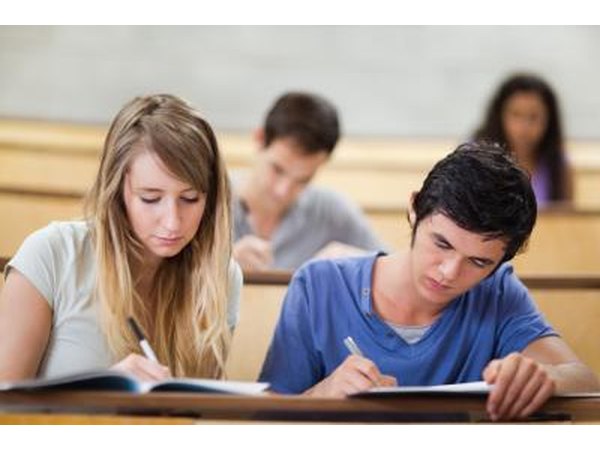 students taking notes