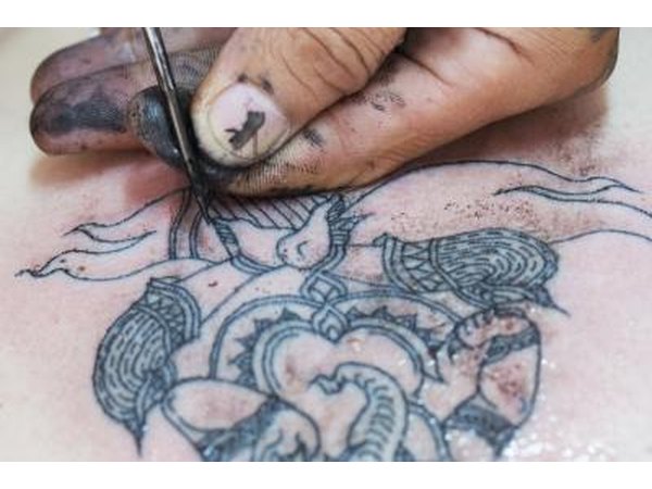 Tattoo ink.