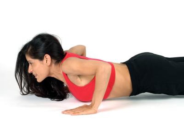 woman in plank position