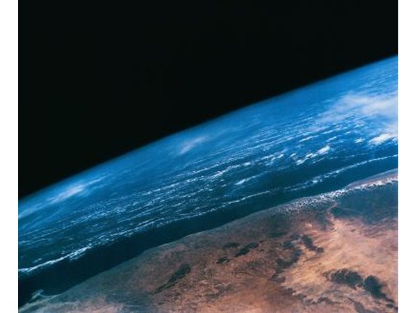 A satellite photo of a coastline on Earth.