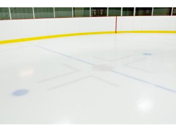 Clean ice rink.