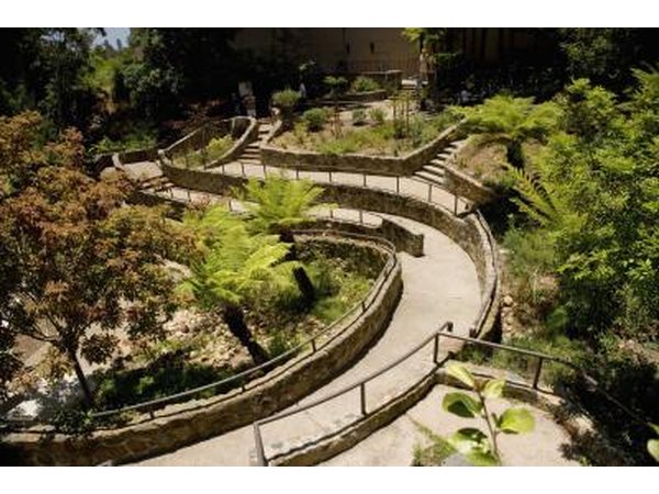 A trail weaves through Balboa Park in San Diego.