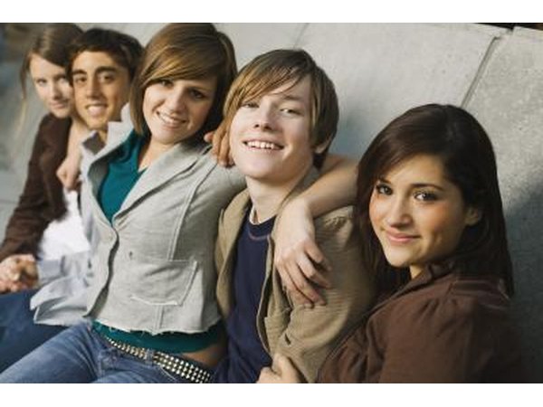 Group of teens