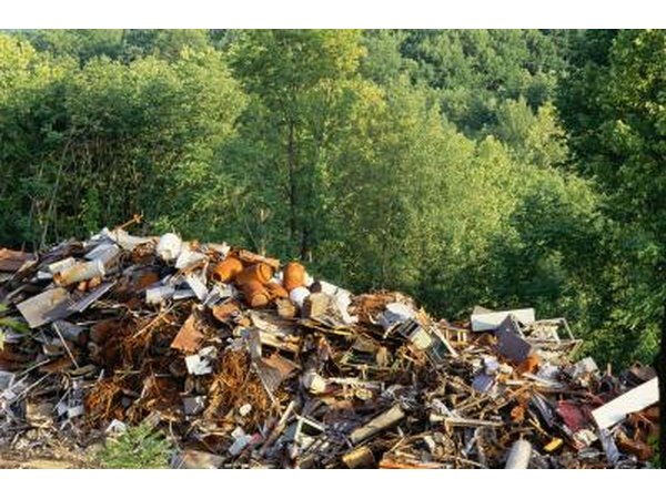 landfill in the green outdoors