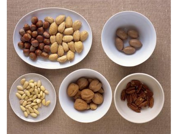 Nuts are high in iron.