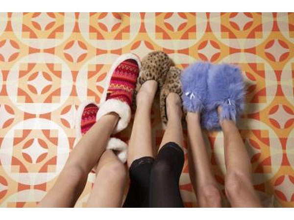 Slippers make great party favors.