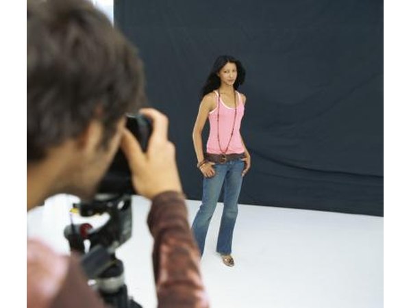 Woman poses during a photo session