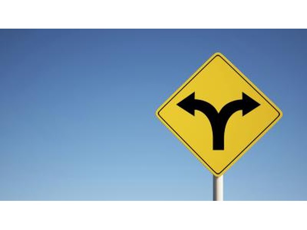 Yellow traffic sign