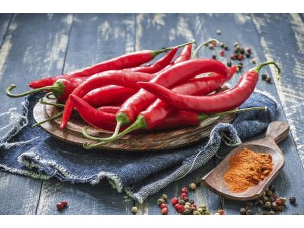Spicy chili peppers
